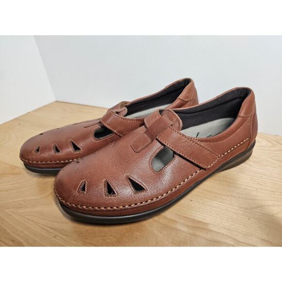 SAS Tripad Comfort Shoes 10.5M Brown Maryjanes Moccasins - Picture 1 of 7